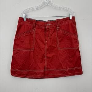 Aventura Organic Red A Line Short Skirt Women’s Size 12